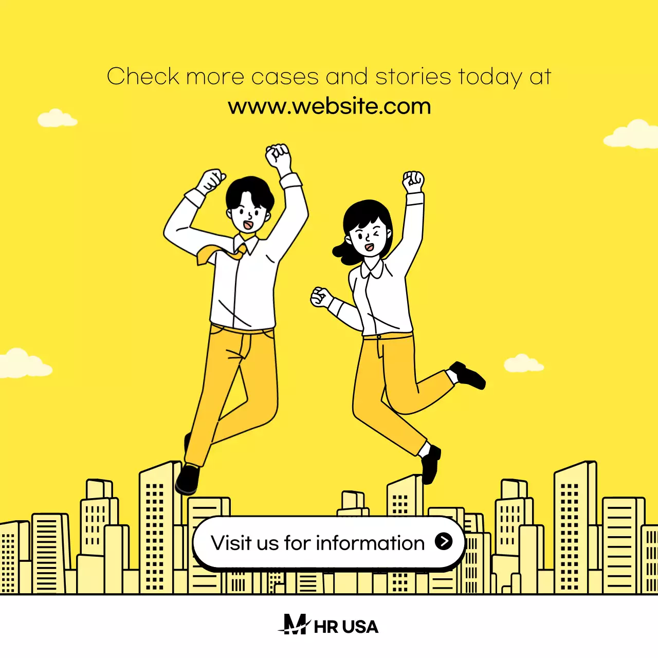 Yellow Simple Labor Notice Instagram Carousel