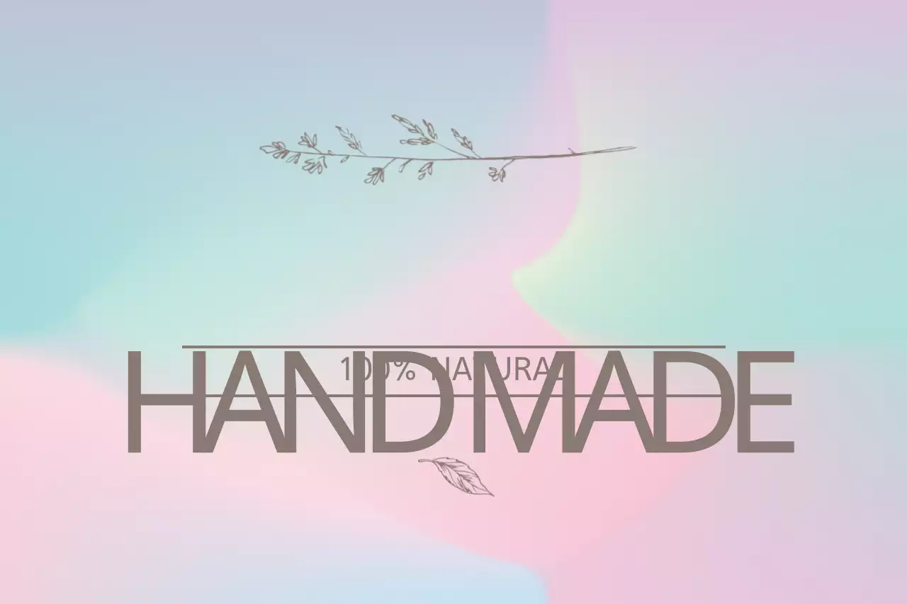 Pastel Simple Handmade Advertisement Banner