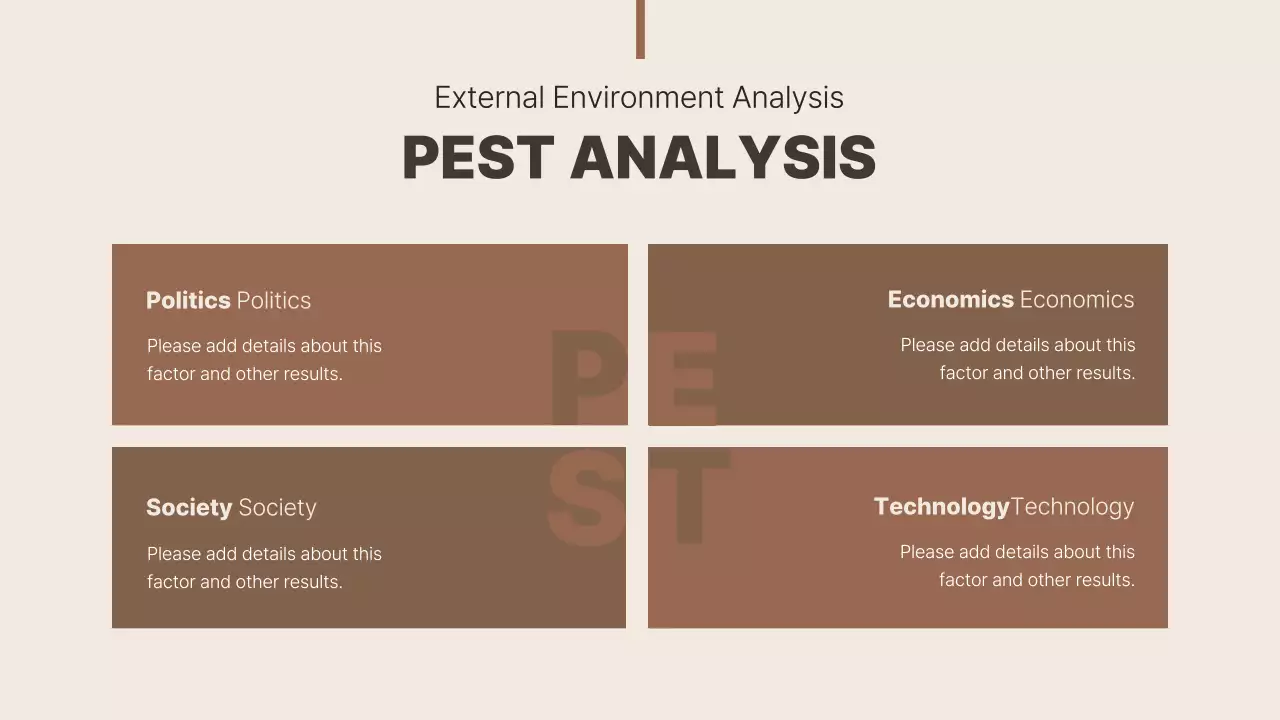 A brown, simple presentation for case study presentations