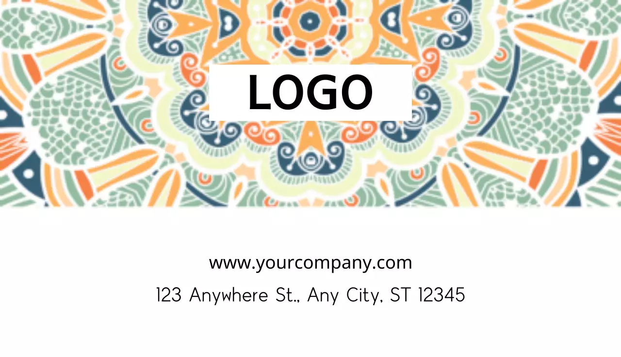 Simple corporate business card in chartreuse color