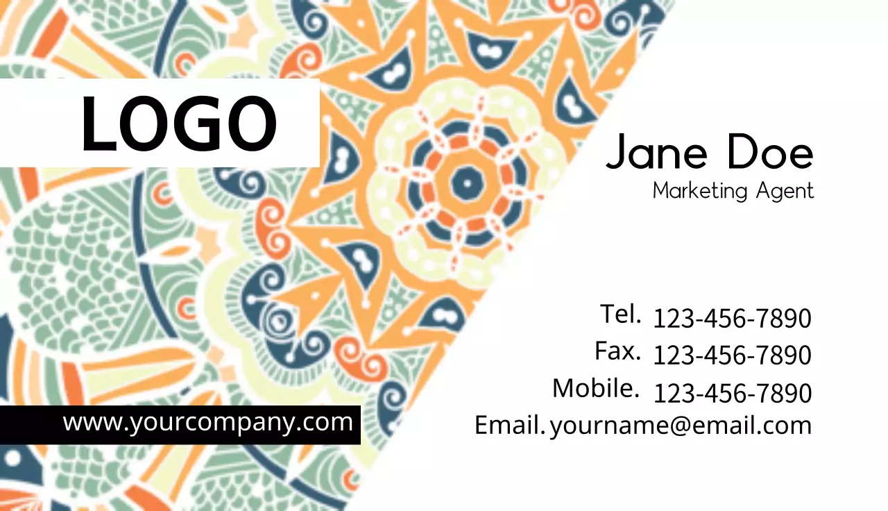 Cartão de visita empresarial simples em verde lima