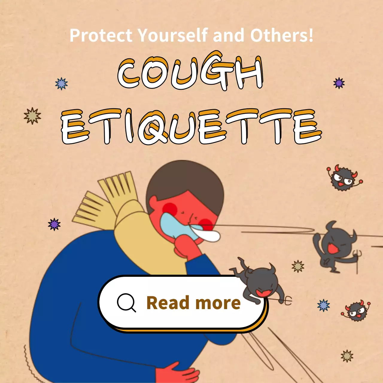 Yellow Simple Hygiene Guide Instagram Post