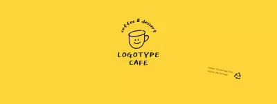 White yellow hand-drawn illustration