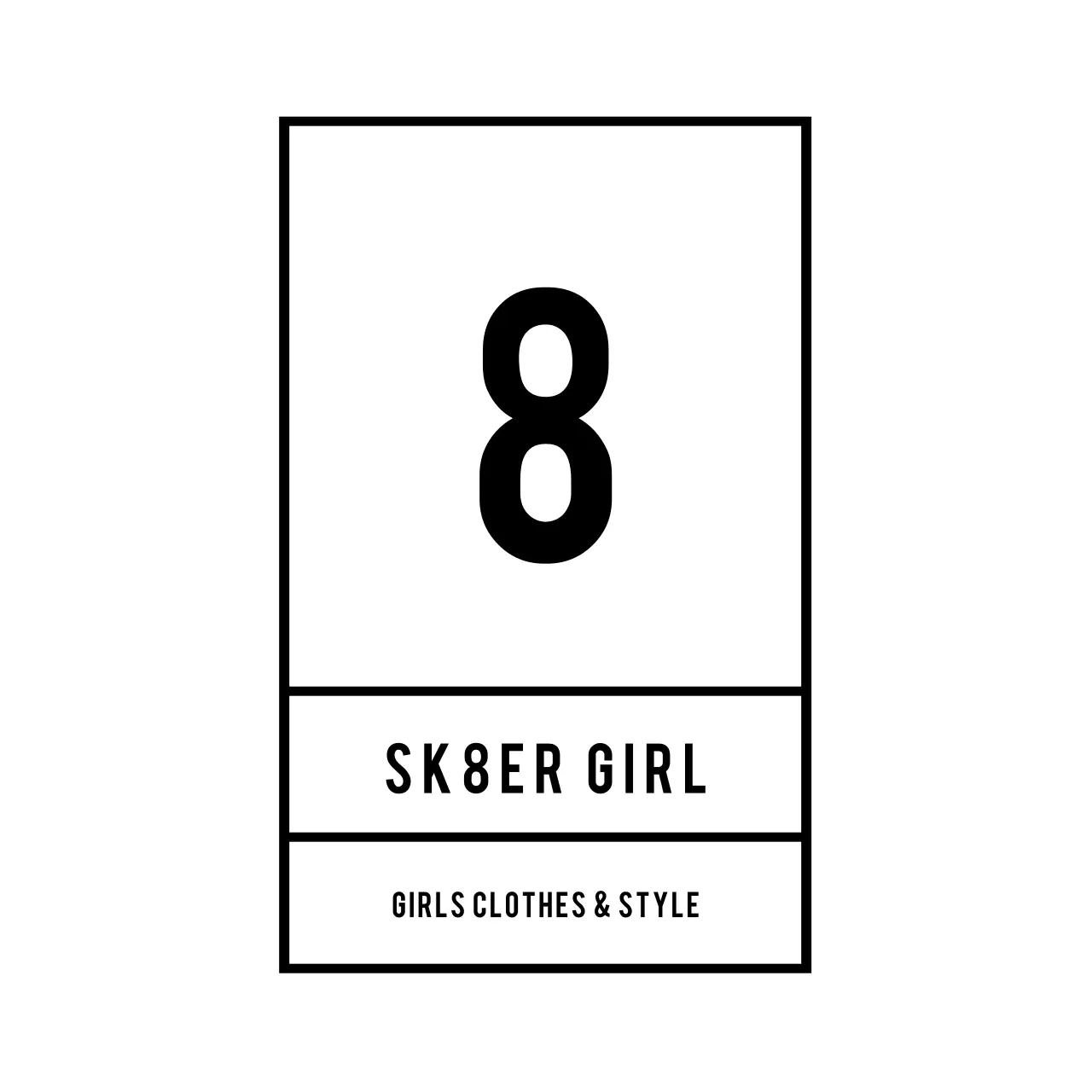 Black Minimal Style Advertisement Logo