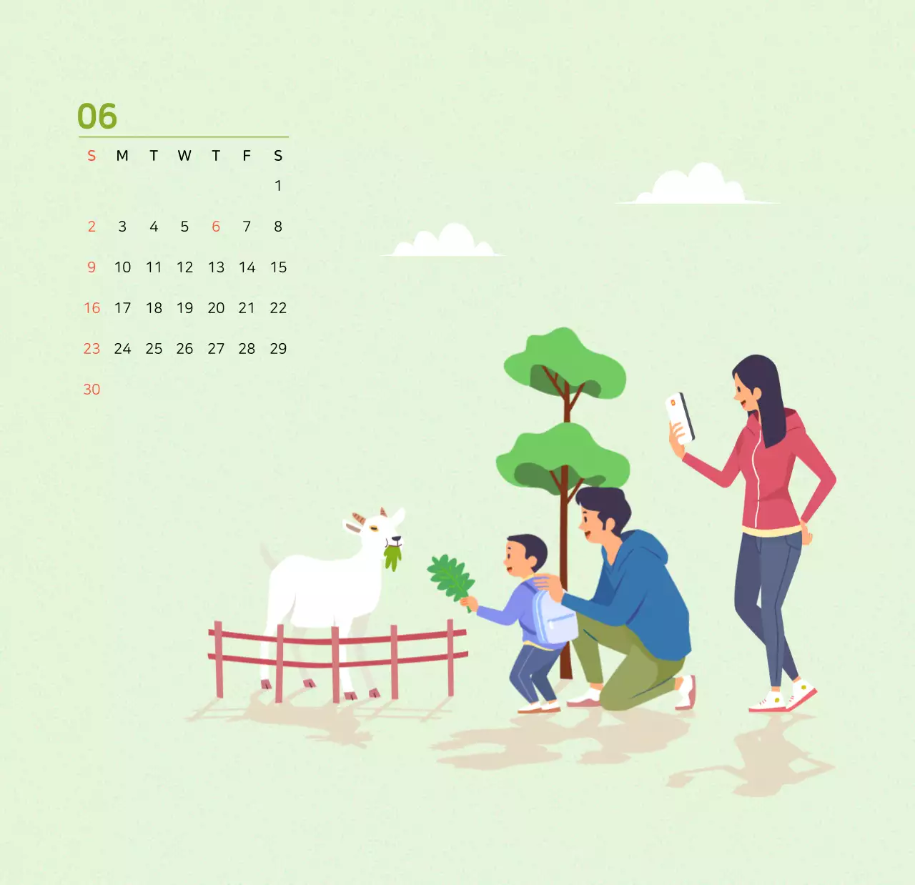 Mehrfarbige Familie Illustration Konzept