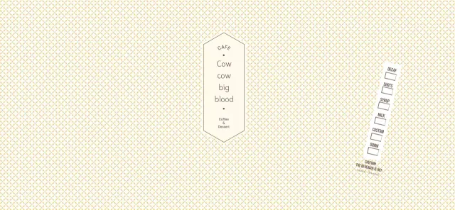 Simple pattern in light yellow and brown for a concept cafe