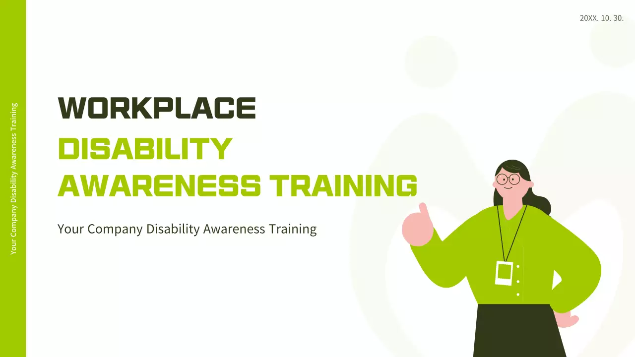 Green Modern Disability Training Guide Presentation