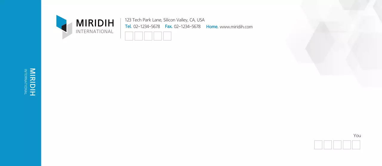 Blue Simple Corporate Colorful Envelopes