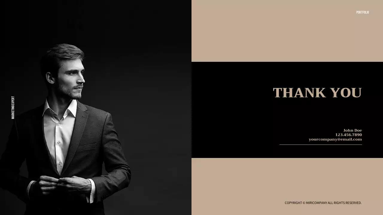 Beige Minimalist Portfolio Resume Presentation