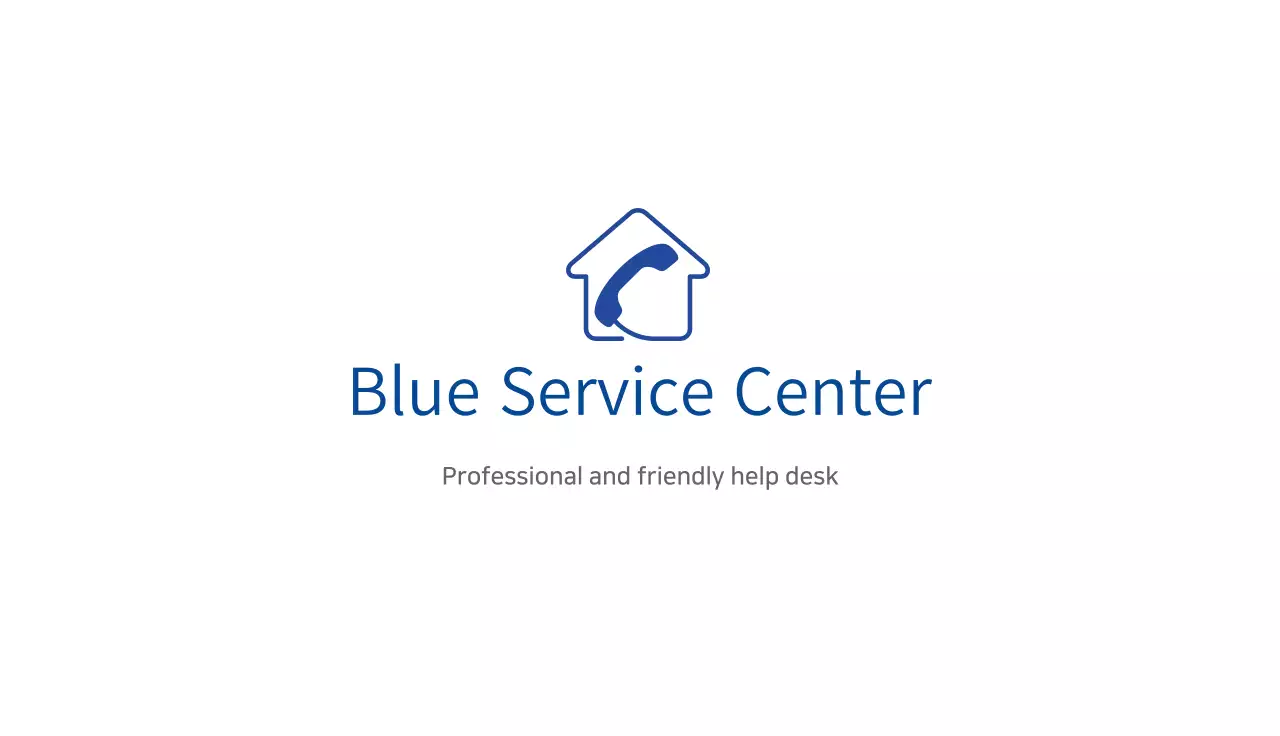 Logótipo azul centro de consulta limpo empresa