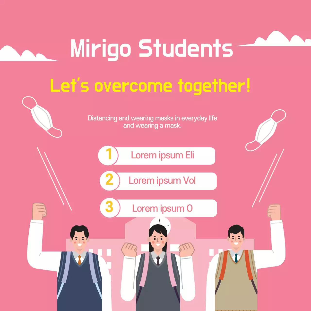 pink illustration clean corona