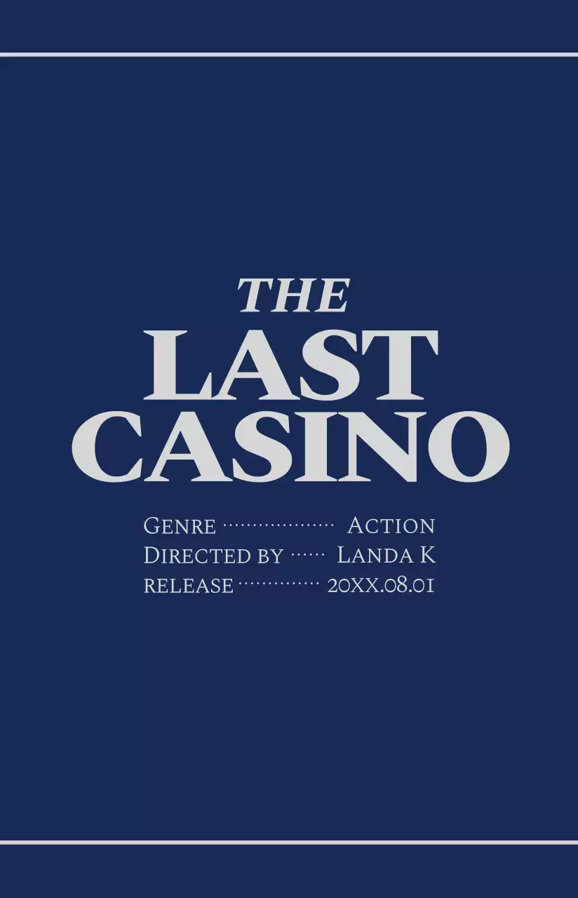 Movie poster with a frame of a dark-colored movie film design