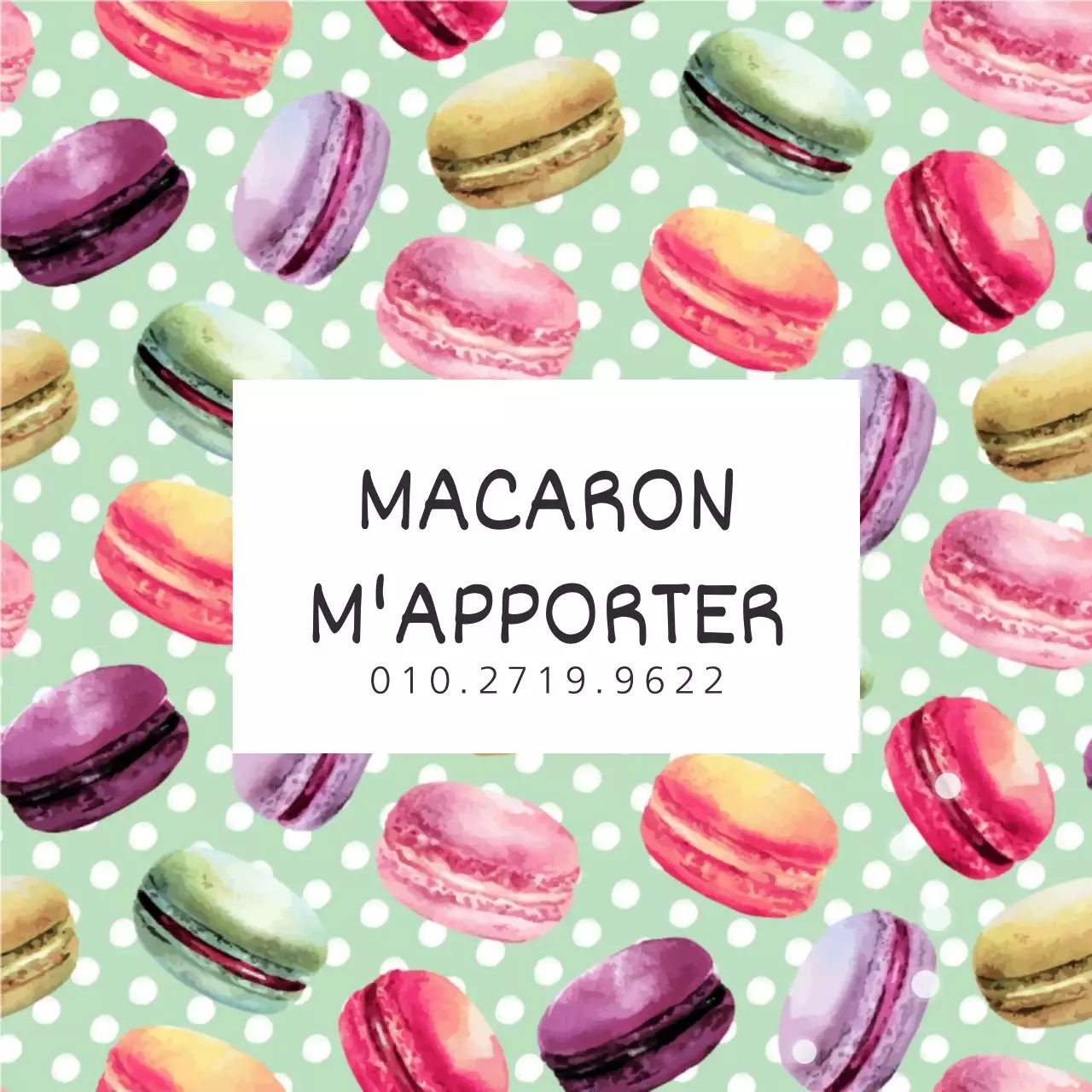 MACARON APPORTEZ-MOI