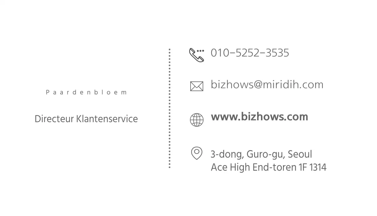 Zakelijke visitekaartjes