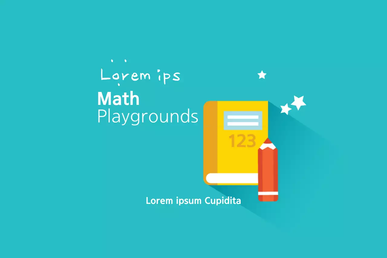 Teal Simple Math Guide Banner