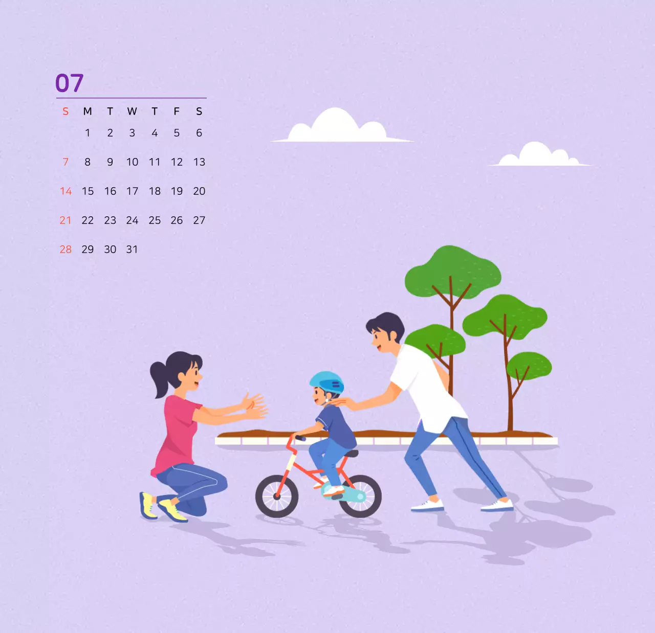 Mehrfarbige Familie Illustration Konzept