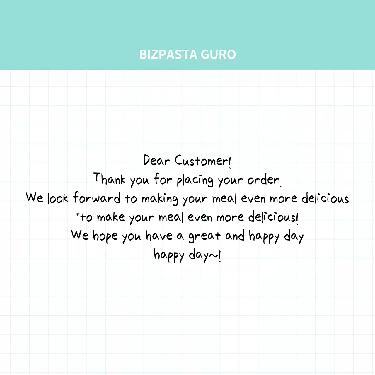 Konsep notepad sederhana dengan kisi-kisi berwarna mint untuk catatan pengiriman di dalam toko