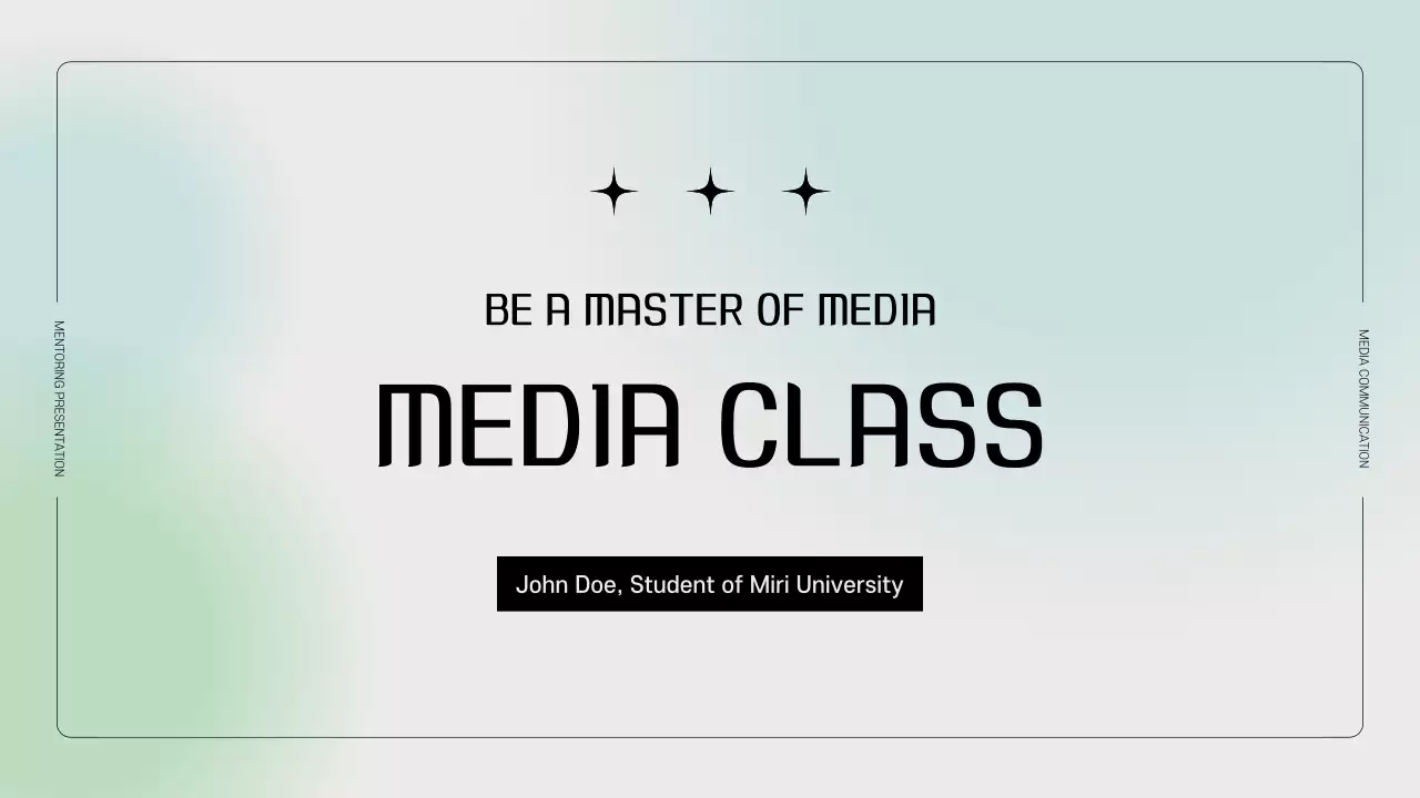 Grey Minimal Media Course Guide Presentation