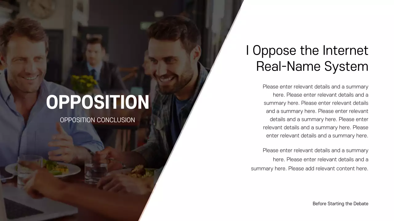 Orange Minimal Debate Presentation