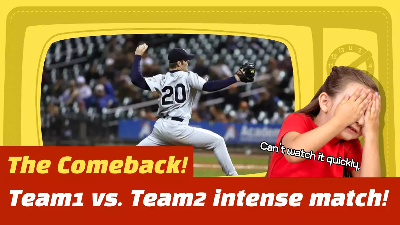 Green Retro Baseball Vlog YouTube Thumbnail