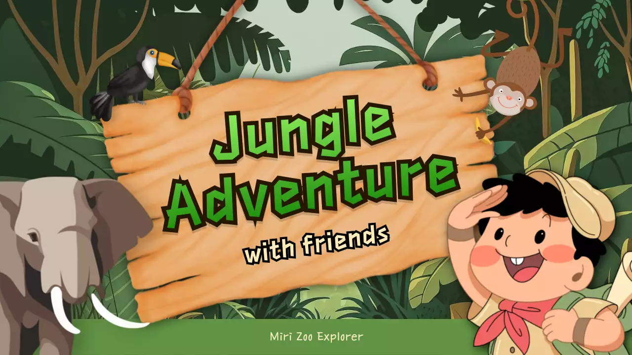 그린 플레이풀 정글 가이드 프레젠테이션