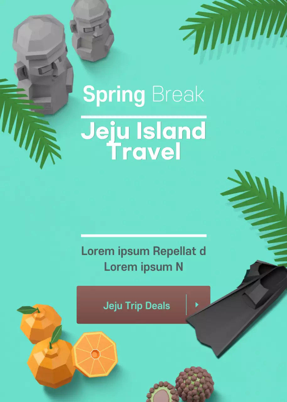 Mint Modern Travel Promotion Poster