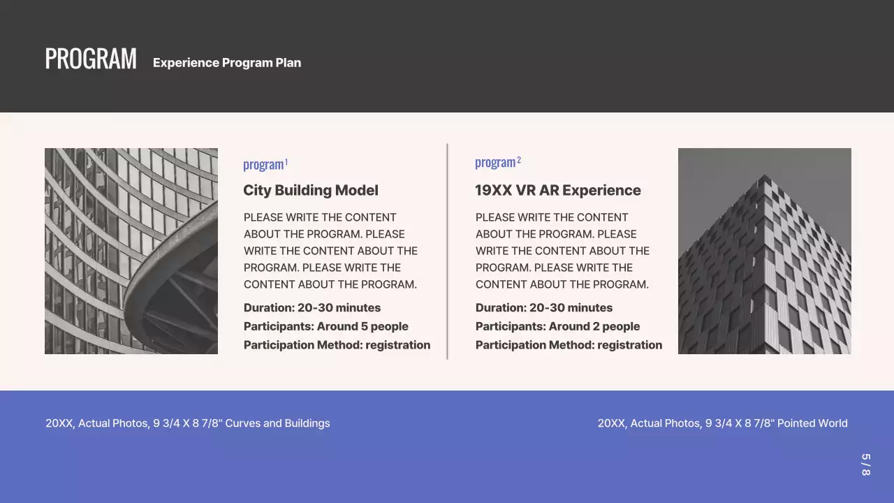 Blue Modern Photography Plan Presentation