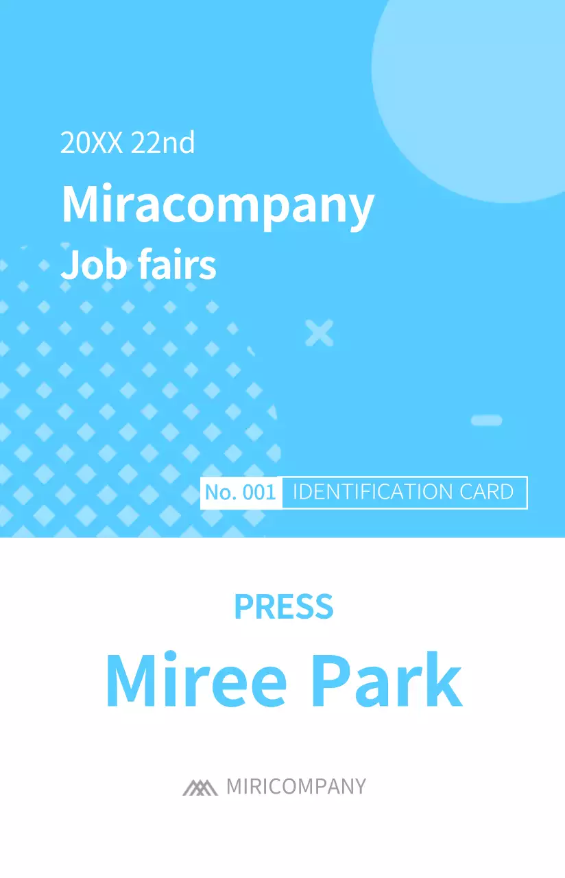 Simple stakeholder badges with different shape concepts