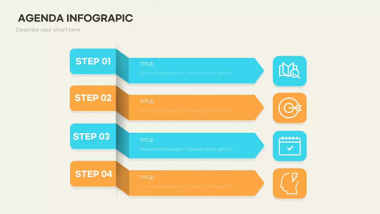Blue Modern Agenda Planner Infographic