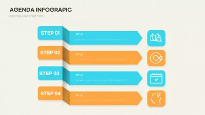 Blue Modern Agenda Planner Infographic