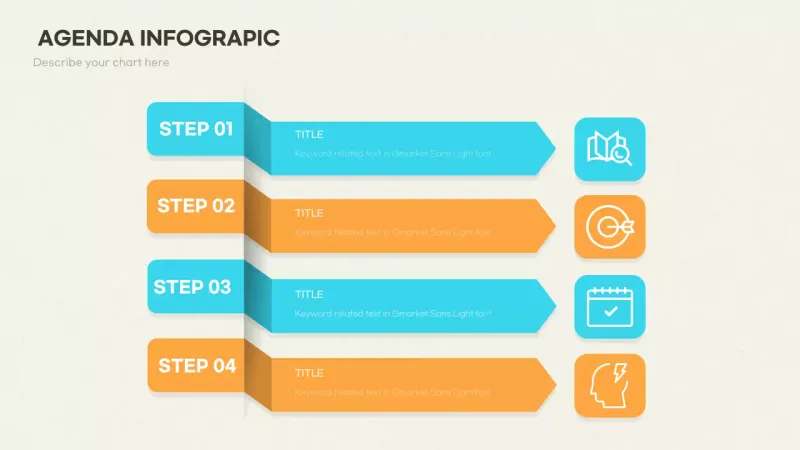 Blue Modern Agenda Planner Infographic