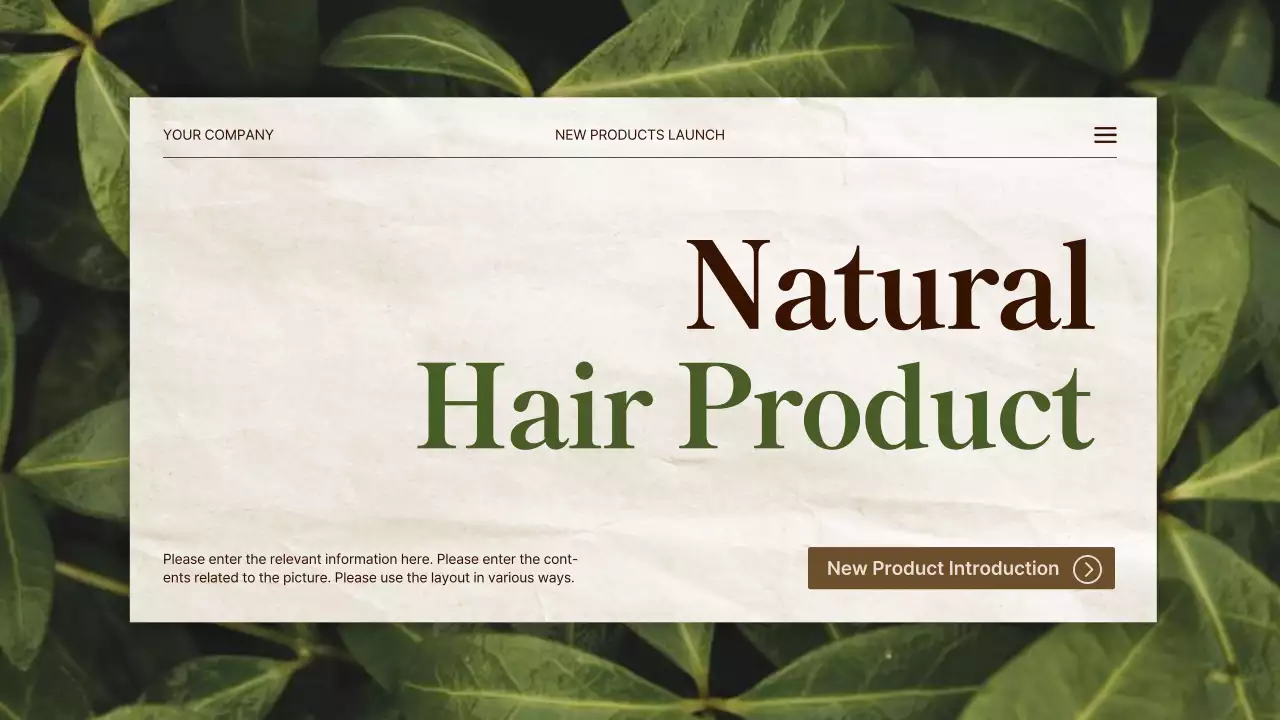 Green Rustic Hair Promotion Presentation