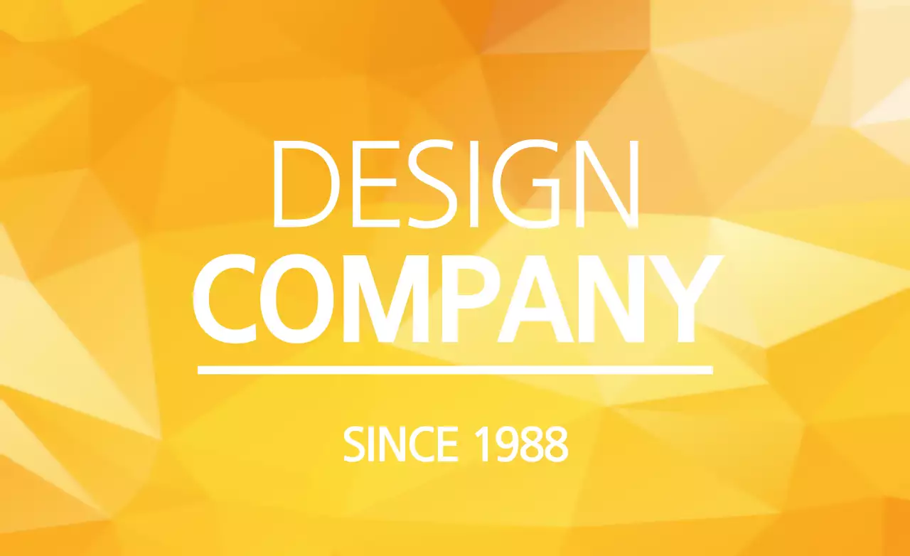 黄色 モダン ビジネス ロゴ ファンシーバナー