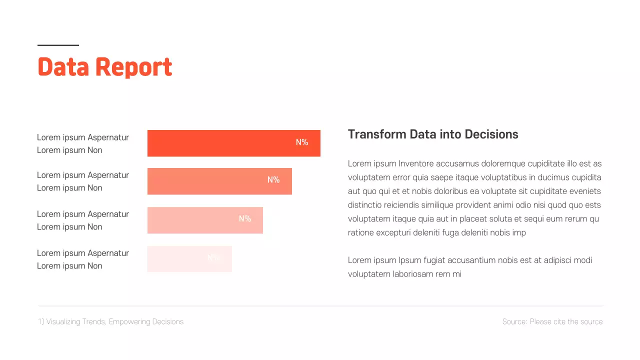 Red Modern Data Report Document Infographic