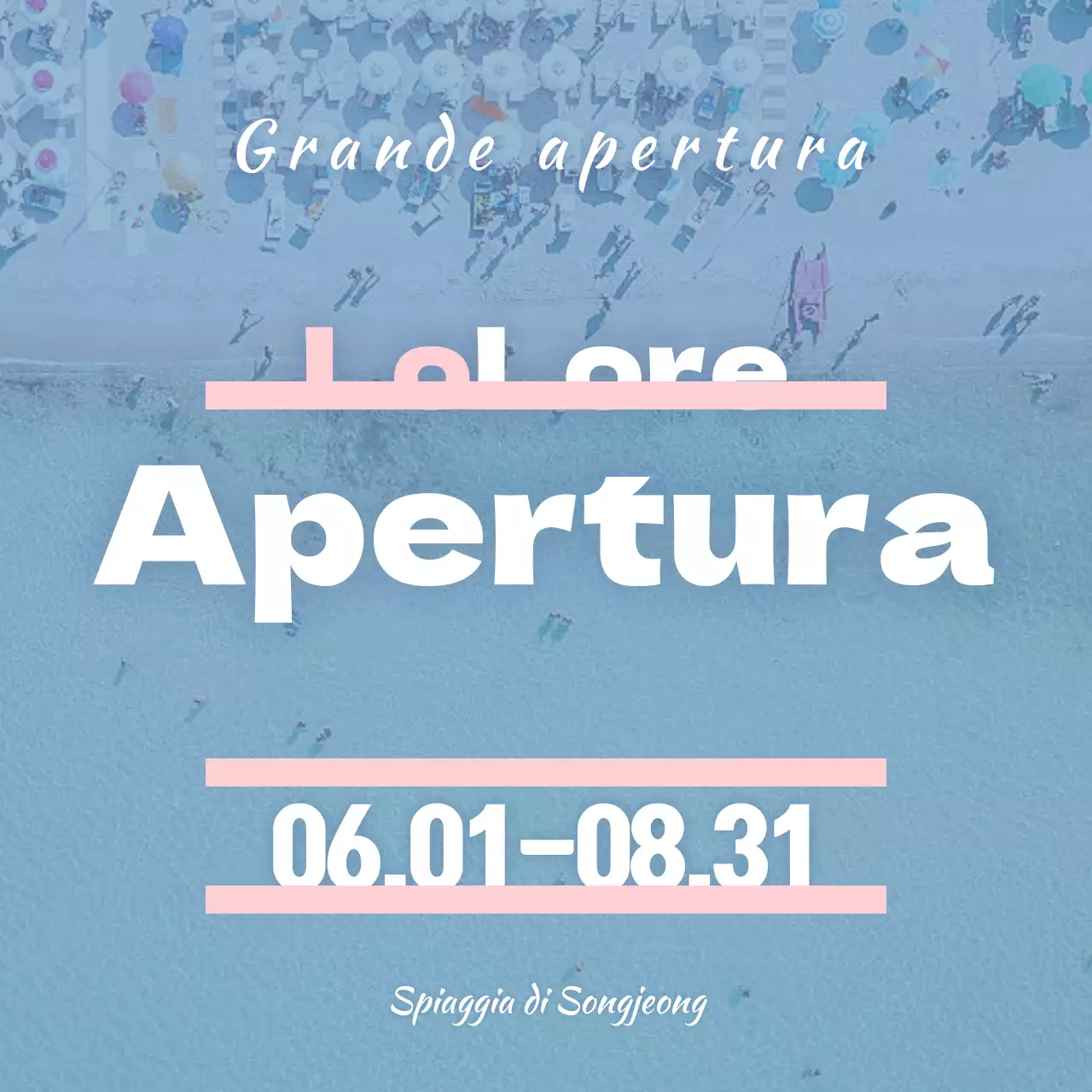 Aperture in spiaggia