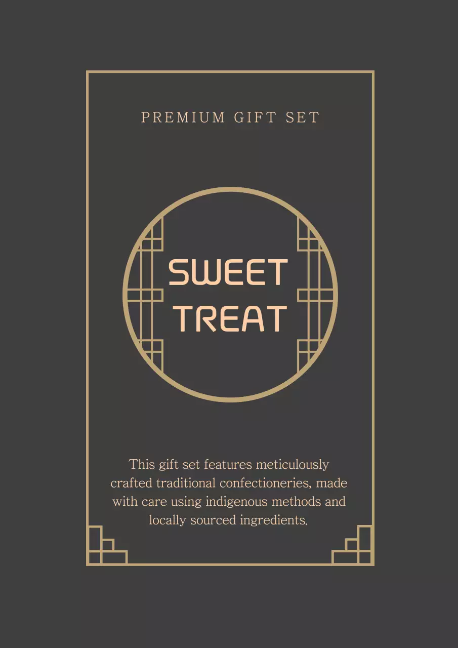 Black Elegant Confectionery Invitation Poster