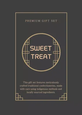 Black Elegant Confectionery Invitation Poster