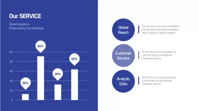 Chart design infographic with a blue, clean concept