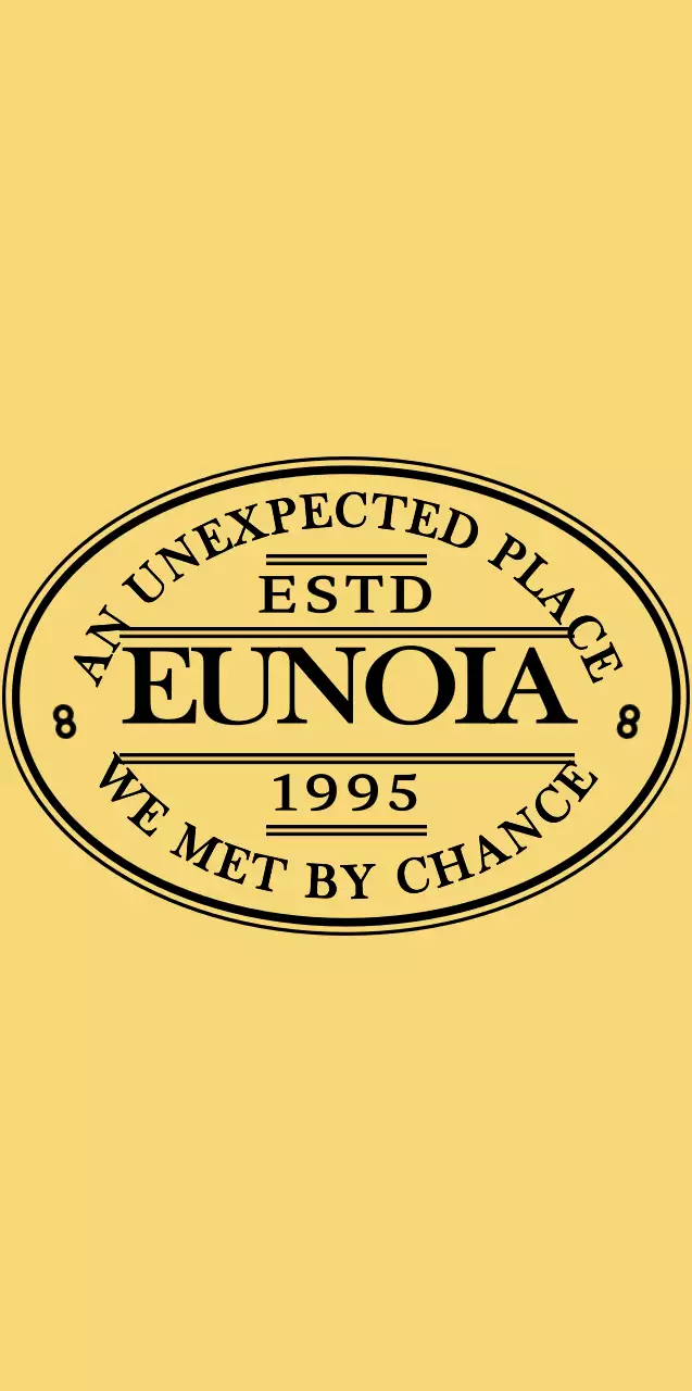 Emotional and simple text combination in yellow and black Amble logo style for cafe merchandise