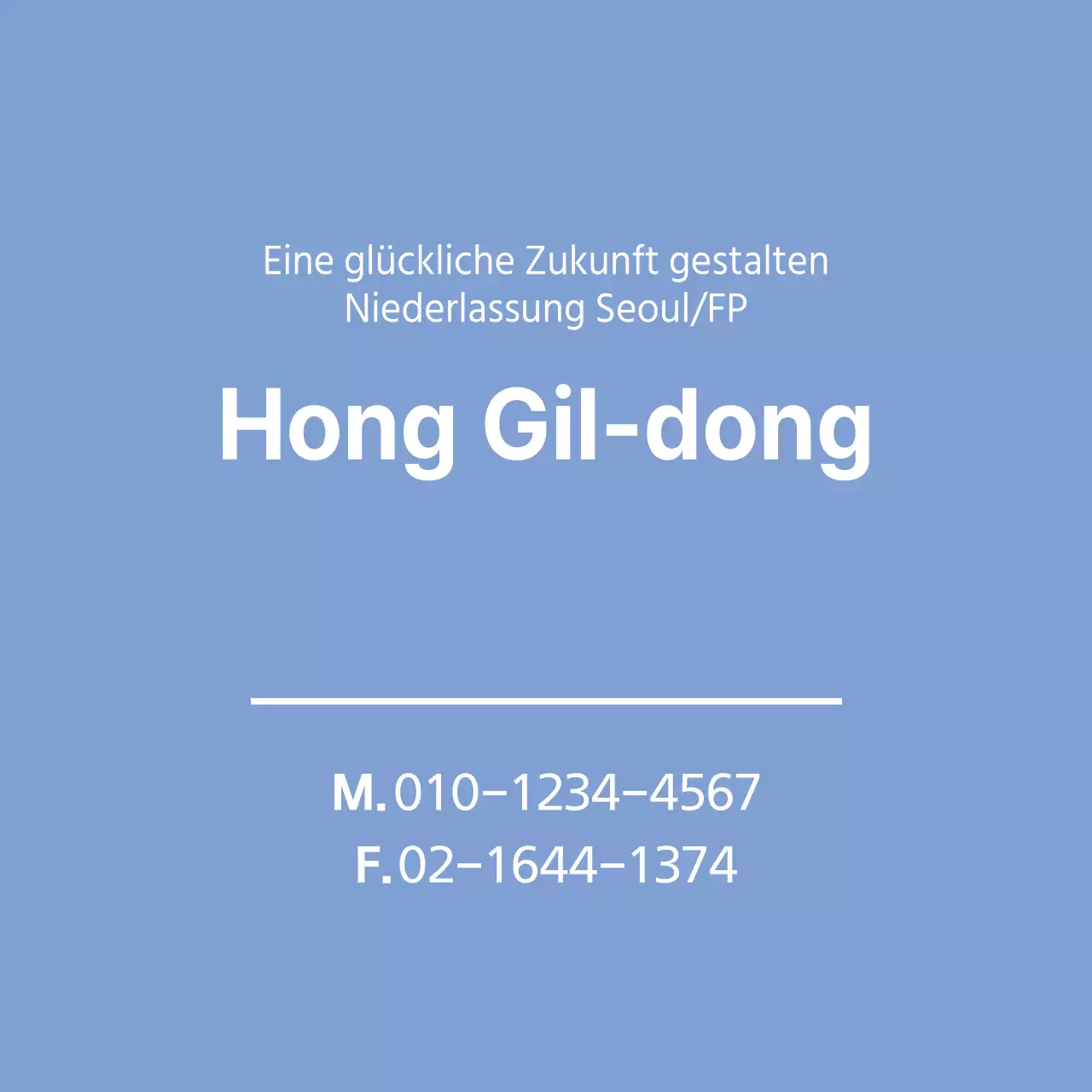 Eine glückliche Zukunft sichern