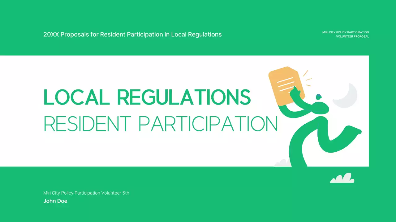 Green Modern Regulations Document Presentation