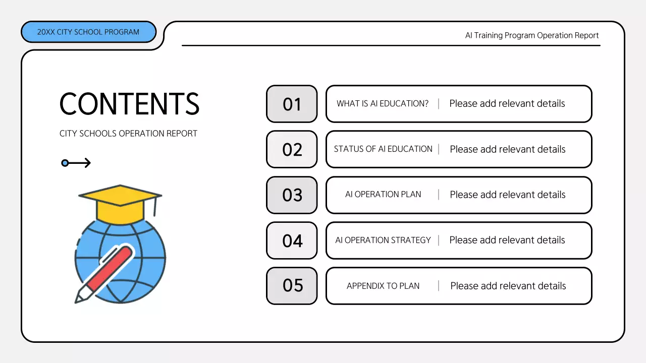 White Modern Ai Report Document Presentation