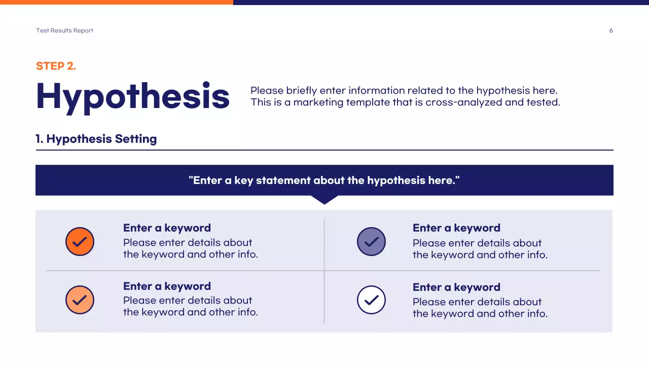 Navy Modern Marketing Report Presentation