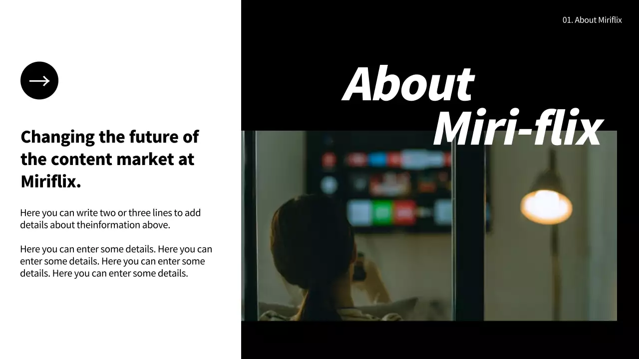 Black Modern Ott Analysis Presentation