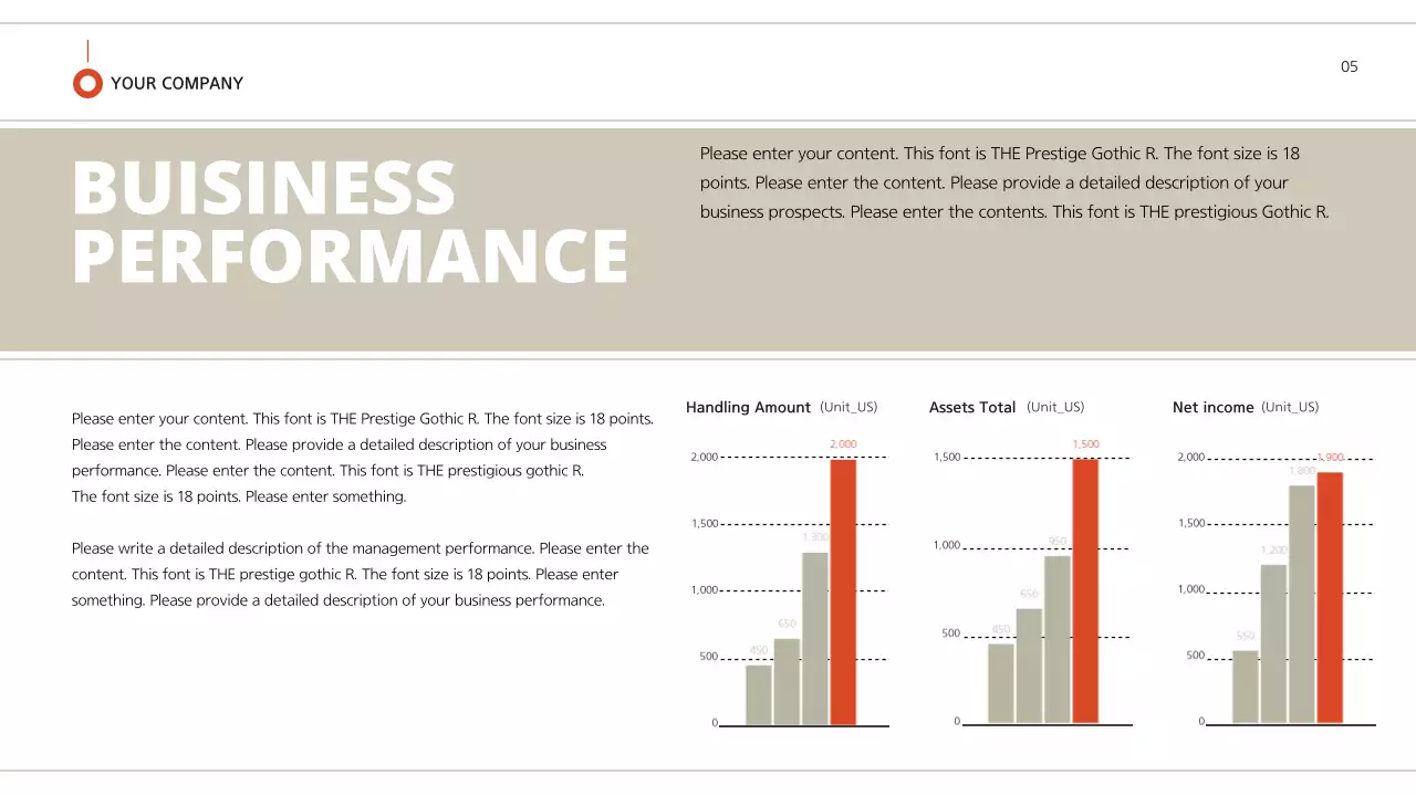 Business proposal with a brown-red feel