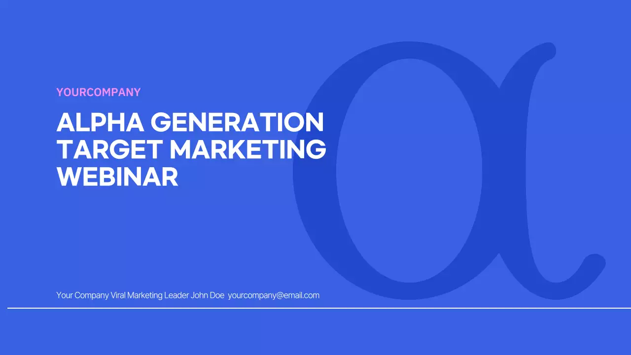 Blue Modern Marketing Webinar Presentation