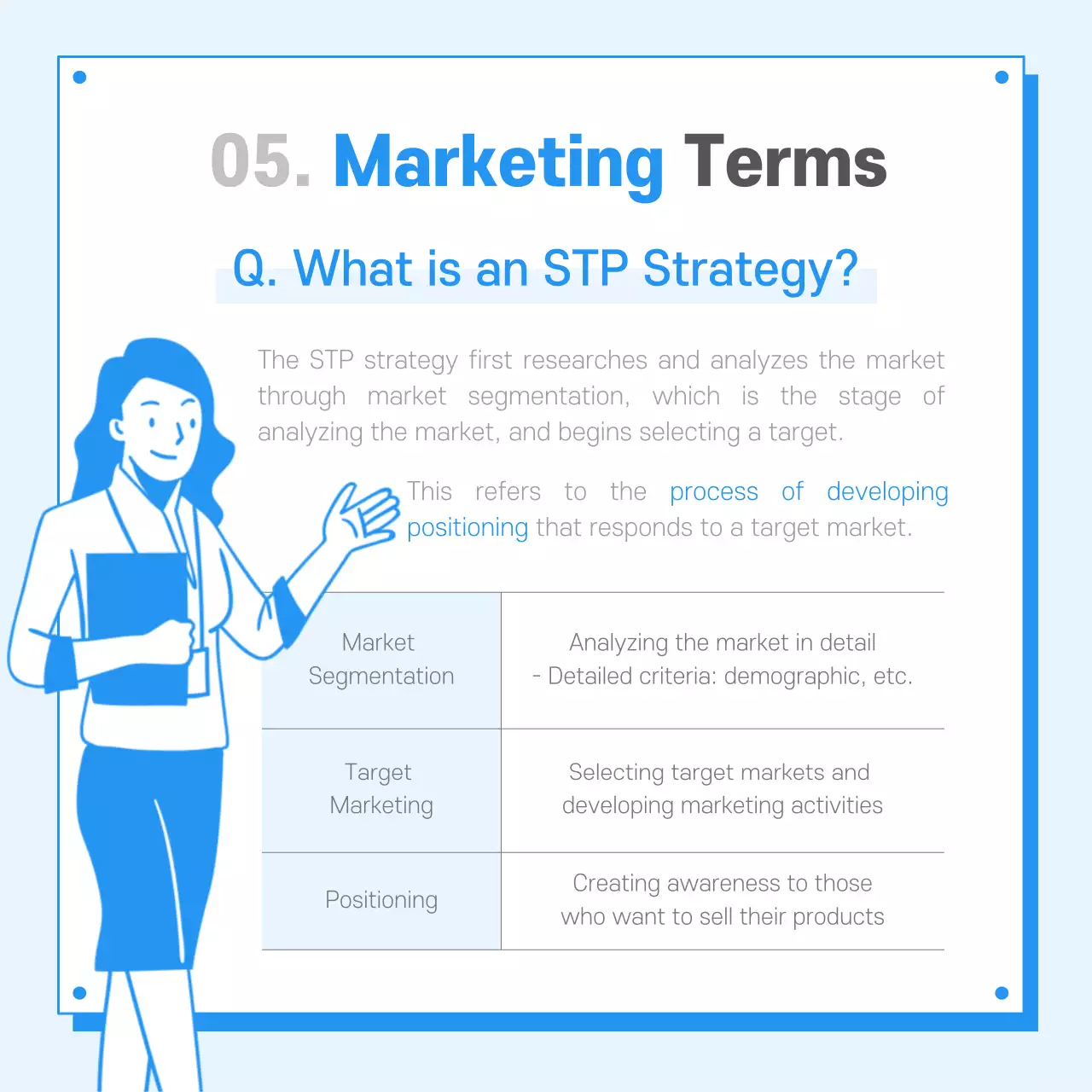 Blue Professional Marketing Guide Instagram Carousel