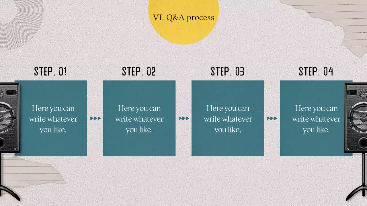 베이지 모던 스피치 가이드 프레젠테이션