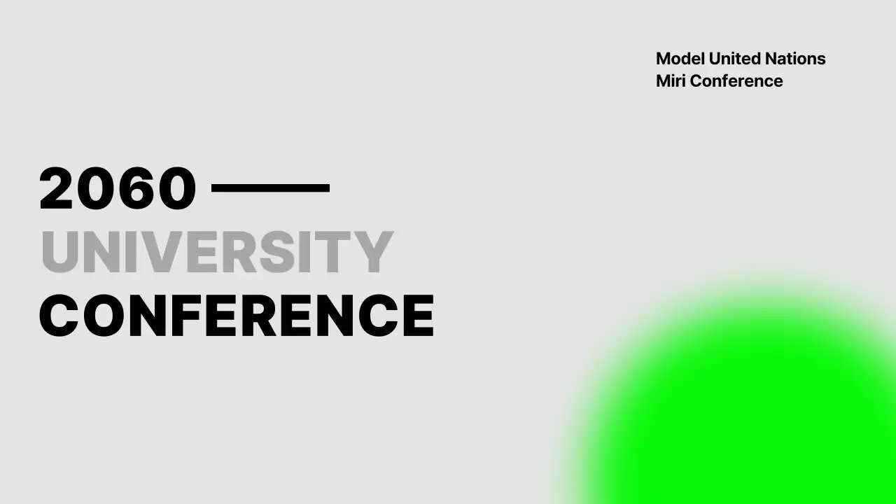 Green Modern University Schedule Presentation