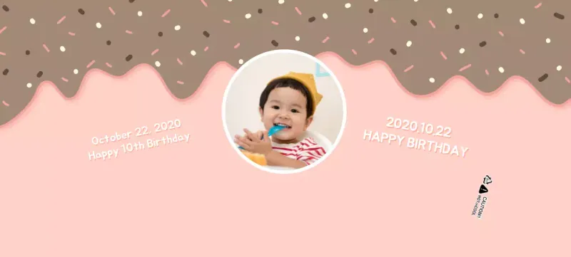 Cốc giấy chúc mừng sinh nhật kem màu hồng dễ thương